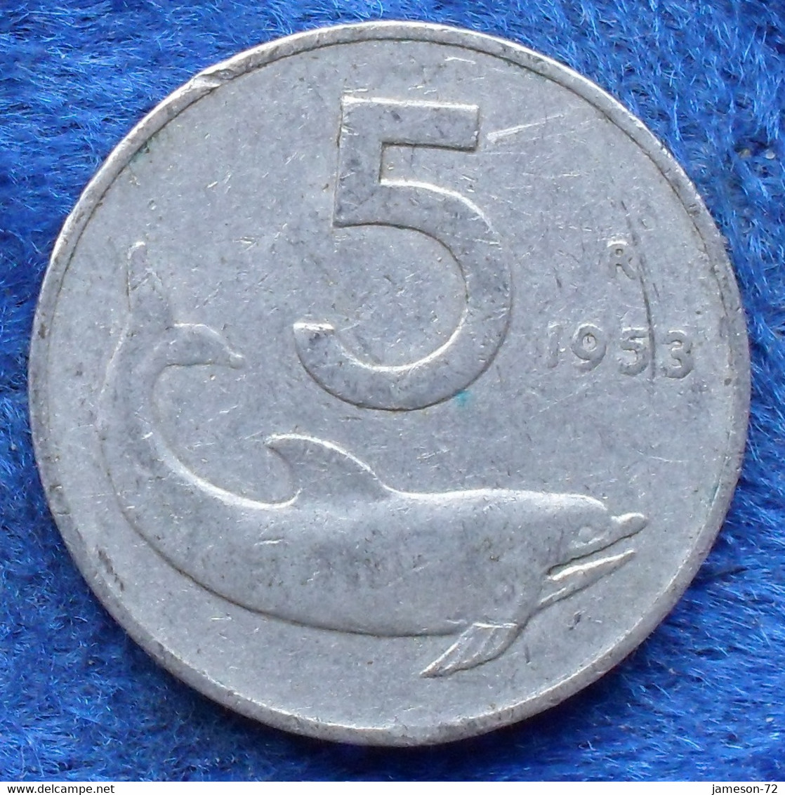 ITALY - 5 Lire 1953 R KM# 92 Republic Lira Coinage (1946-2001) - Edelweiss Coins - Sonstige & Ohne Zuordnung