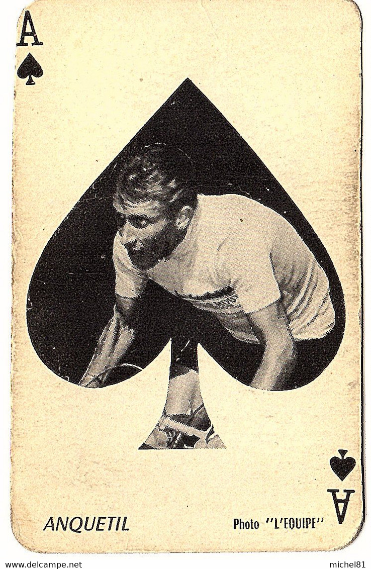 Carte à Jouer (vélo, Cyclisme) , Photo L'équipe , Jacques Anquetil - Playing Cards (classic)