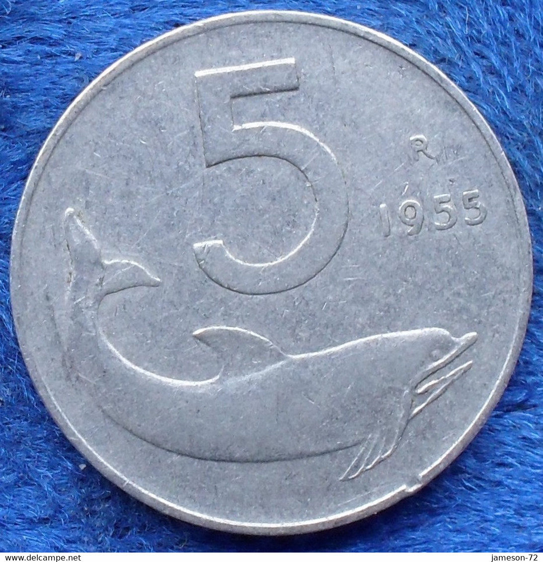 ITALY - 5 Lire 1955 R KM# 92 Republic Lira Coinage (1946-2001) - Edelweiss Coins - Autres & Non Classés