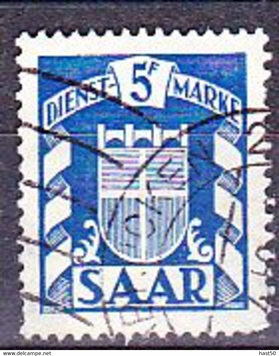 Saargebiet Saar Sarre - Dienst/service (Mi.Nr.: 37) 1949 - Gest Used Obl - Oficial