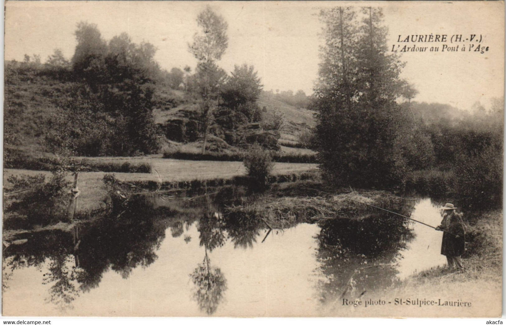 CPA LAURIERE L'ardour Au Pont A L'Age (122488) - Lauriere