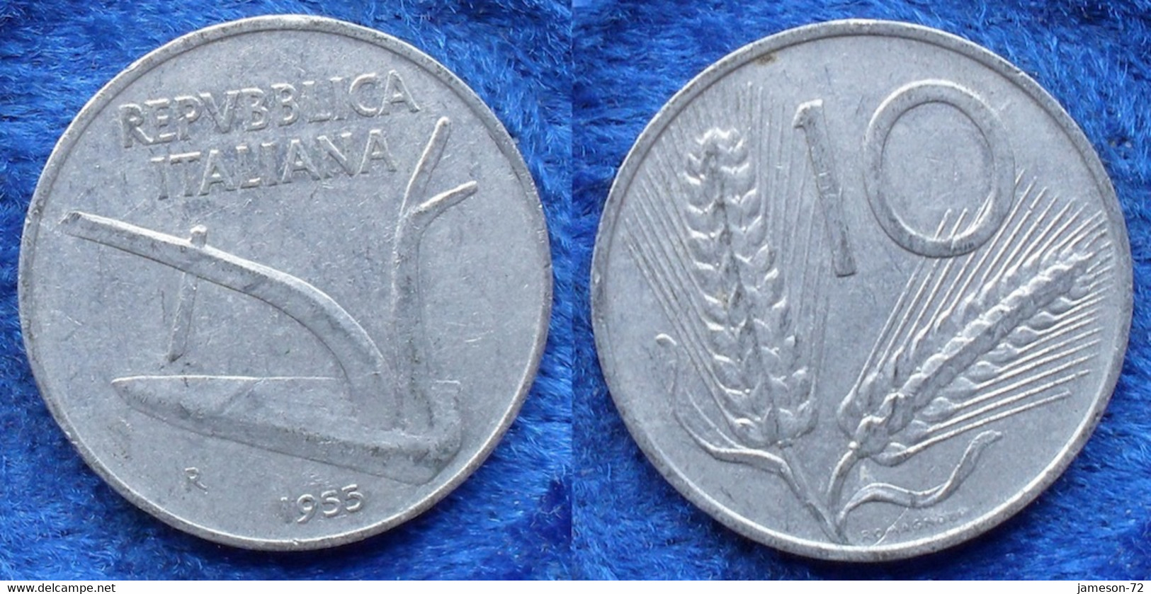 ITALY - 10 Lire 1955 R KM# 93 Republic Lira Coinage (1946-2001) - Edelweiss Coins - Other & Unclassified