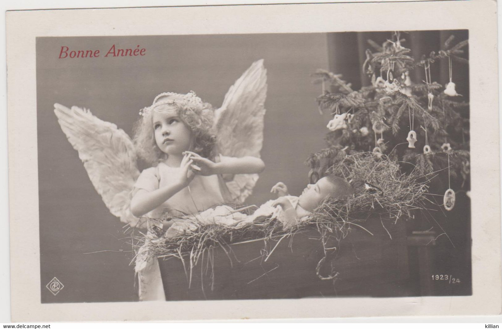 Enfant Fantaisie  Enfant Avec Des Ailes D'ange Et Bébe - Andere & Zonder Classificatie