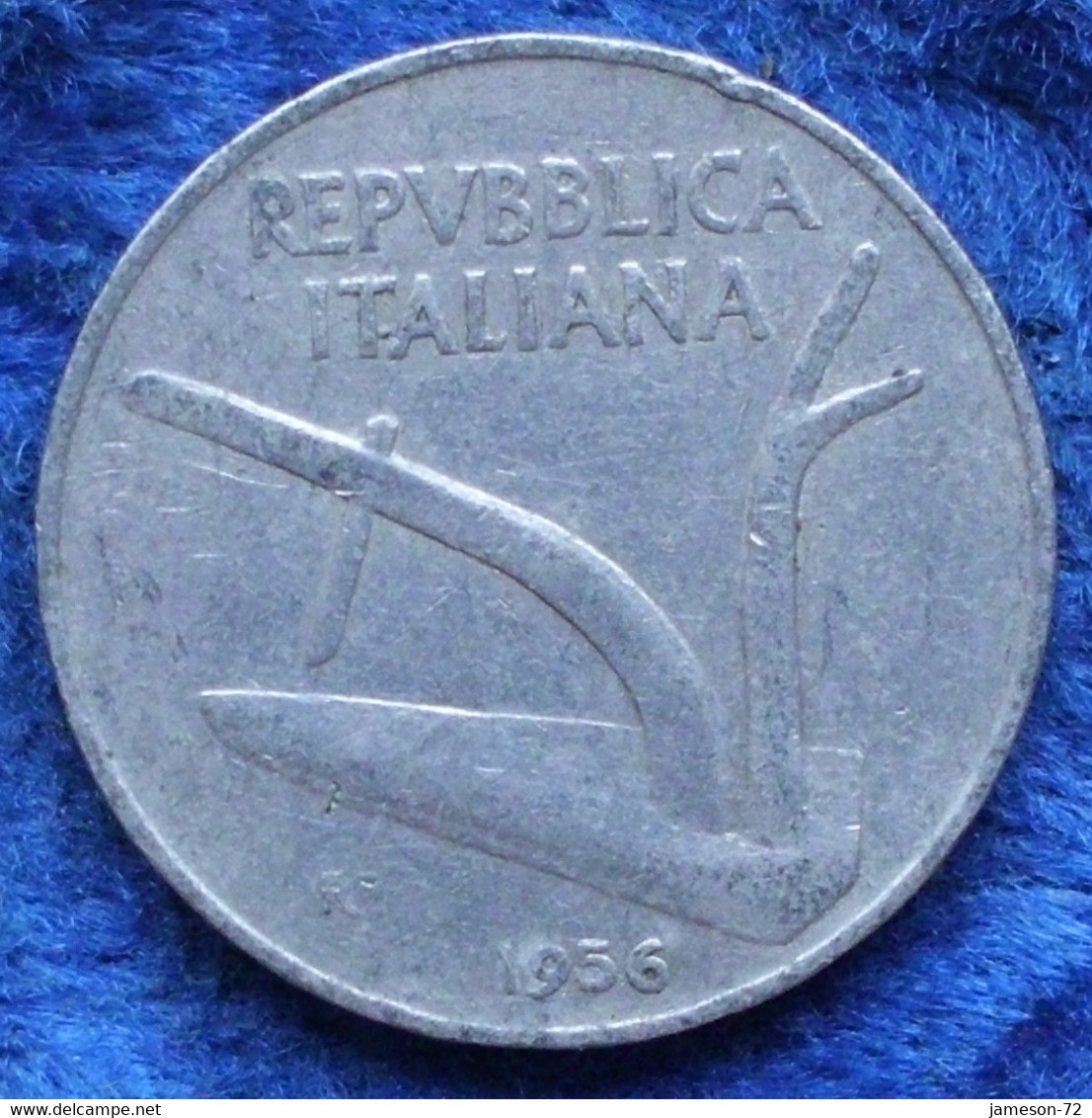 ITALY - 10 Lire 1956 R KM# 93 Republic Lira Coinage (1946-2001) - Edelweiss Coins - Andere & Zonder Classificatie