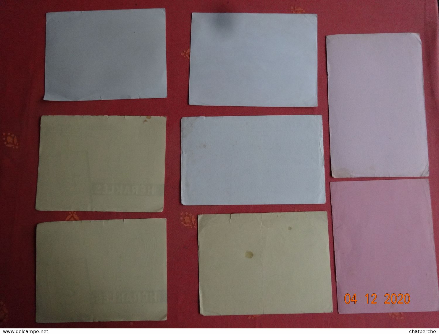 LOT 10 BUVARDS BLOTTING PAPER RHUM CHAUVET SECUITE A TRAVERS LES AGES LANGLOIS -CHATEAU APIS VERT-BISTRE LE SEMNOZ 74 - Collections, Lots & Séries