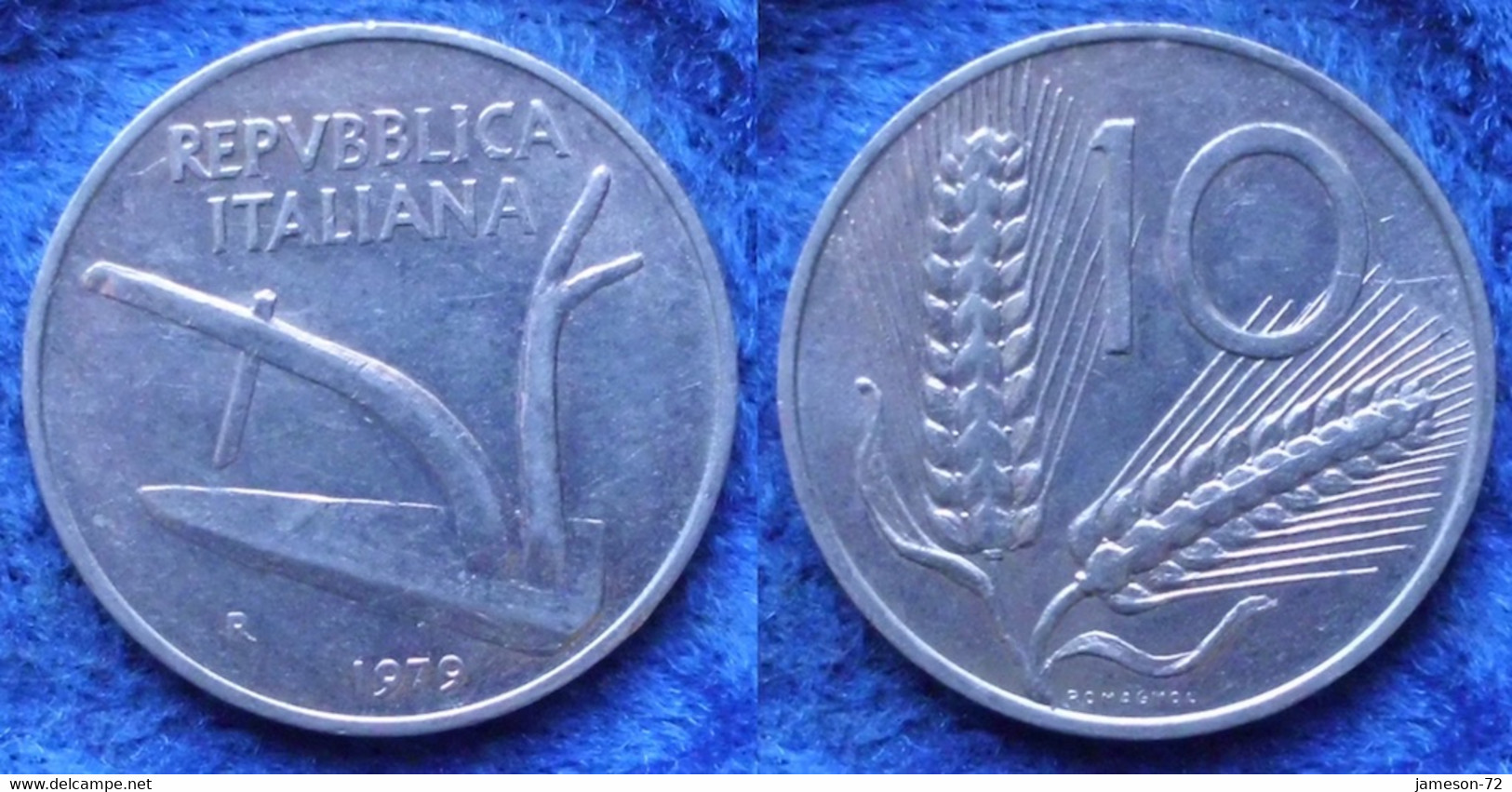 ITALY - 10 Lire 1979 R KM#93 Republic Lira Coinage 1946-2001 - Edelweiss Coins - Other & Unclassified