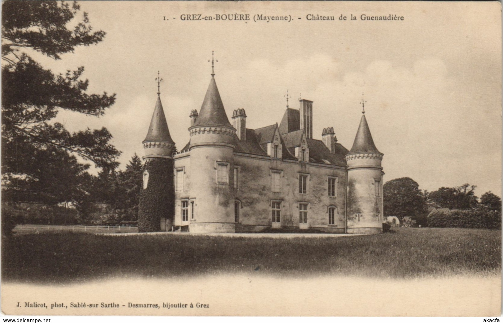 CPA Grez-en-Bouere - Chateau De La Guenaudire (123239) - Crez En Bouere