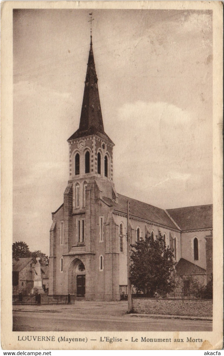 CPA Louverne - L'Eglise - Le Monument Aux Morts (123488) - Louverne