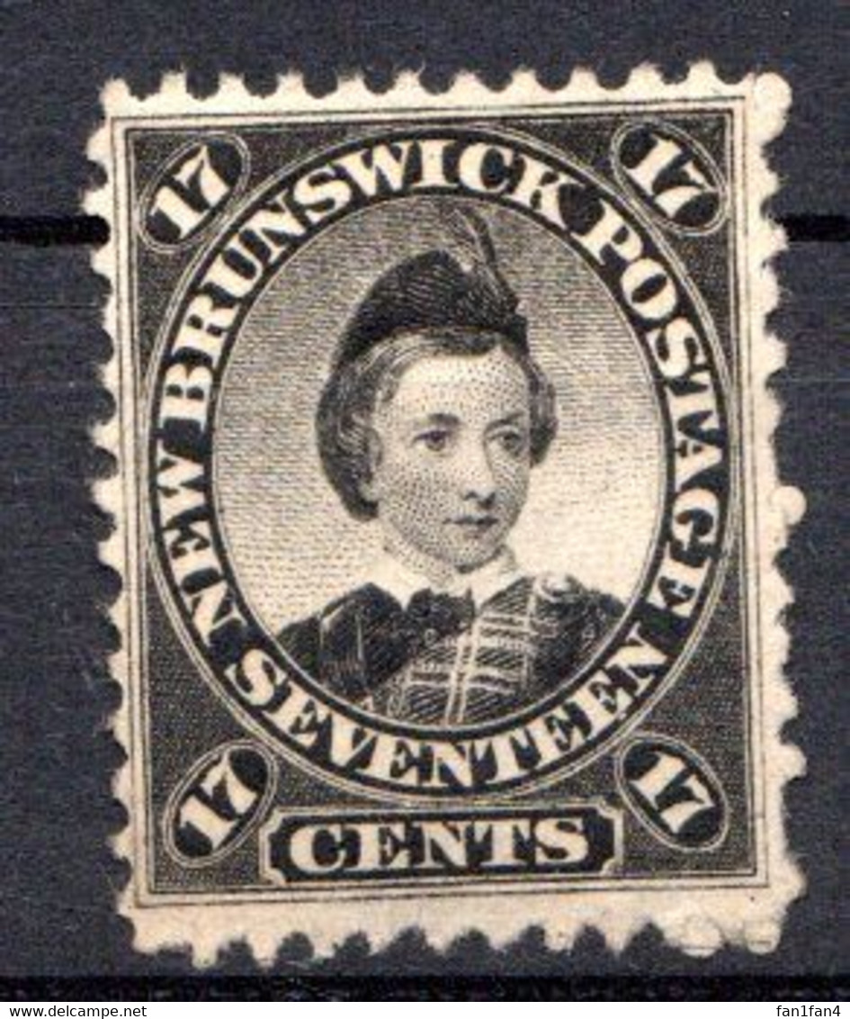 NOUVEAU BRUNSWICK - (Colonie Britannique) - 1860-63 - N° 9 - 17 C. Noir - (Prince De Galles) - Otros & Sin Clasificación