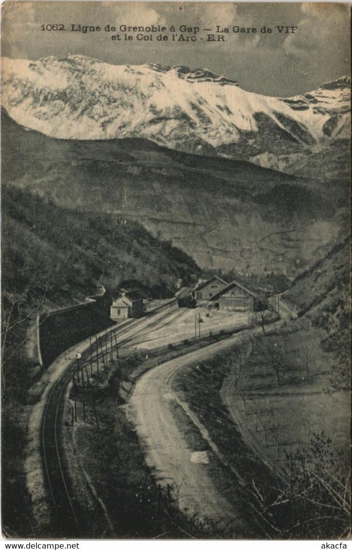 CPA Ligne De GRENOBLE A GAP - La Gare De Vif Et La Col De L'Arc (123895) - Vif