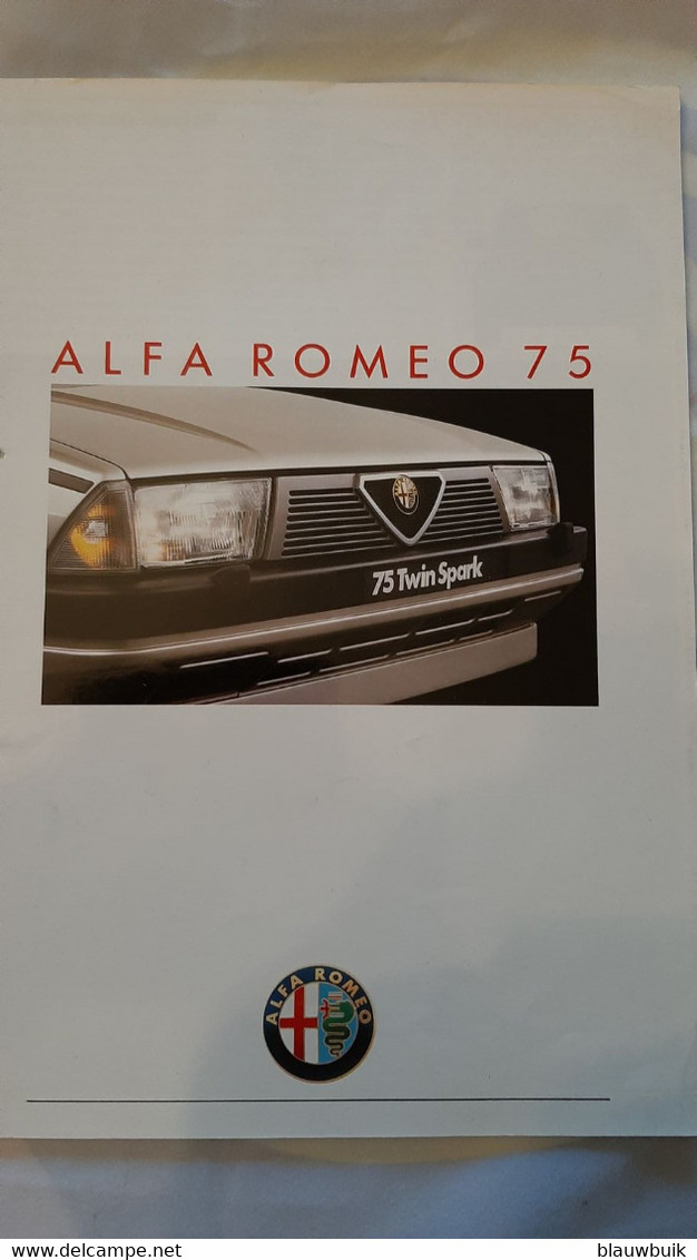 CATALOOG ALFA ROMEO 75  Jaartal? French - Auto/moto