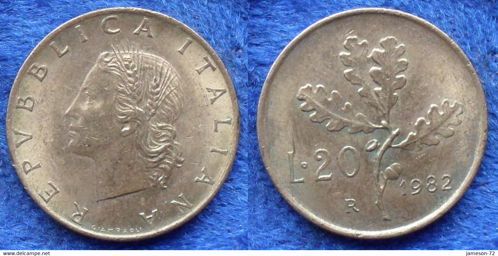 ITALY - 20 Lire 1982 R KM# 97.2 Republic Lira Coinage (1946-2001) - Edelweiss Coins - Altri & Non Classificati