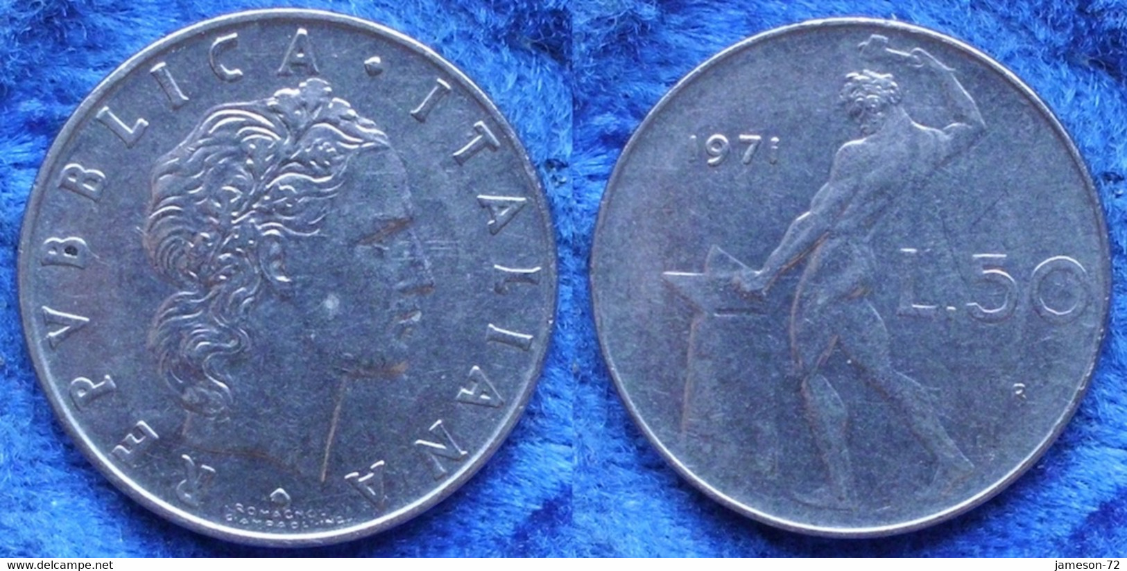 ITALY - 50 Lire 1971 R "Vulcan" KM#95.1 Republic (1946-2001) - Edelweiss Coins - Other & Unclassified