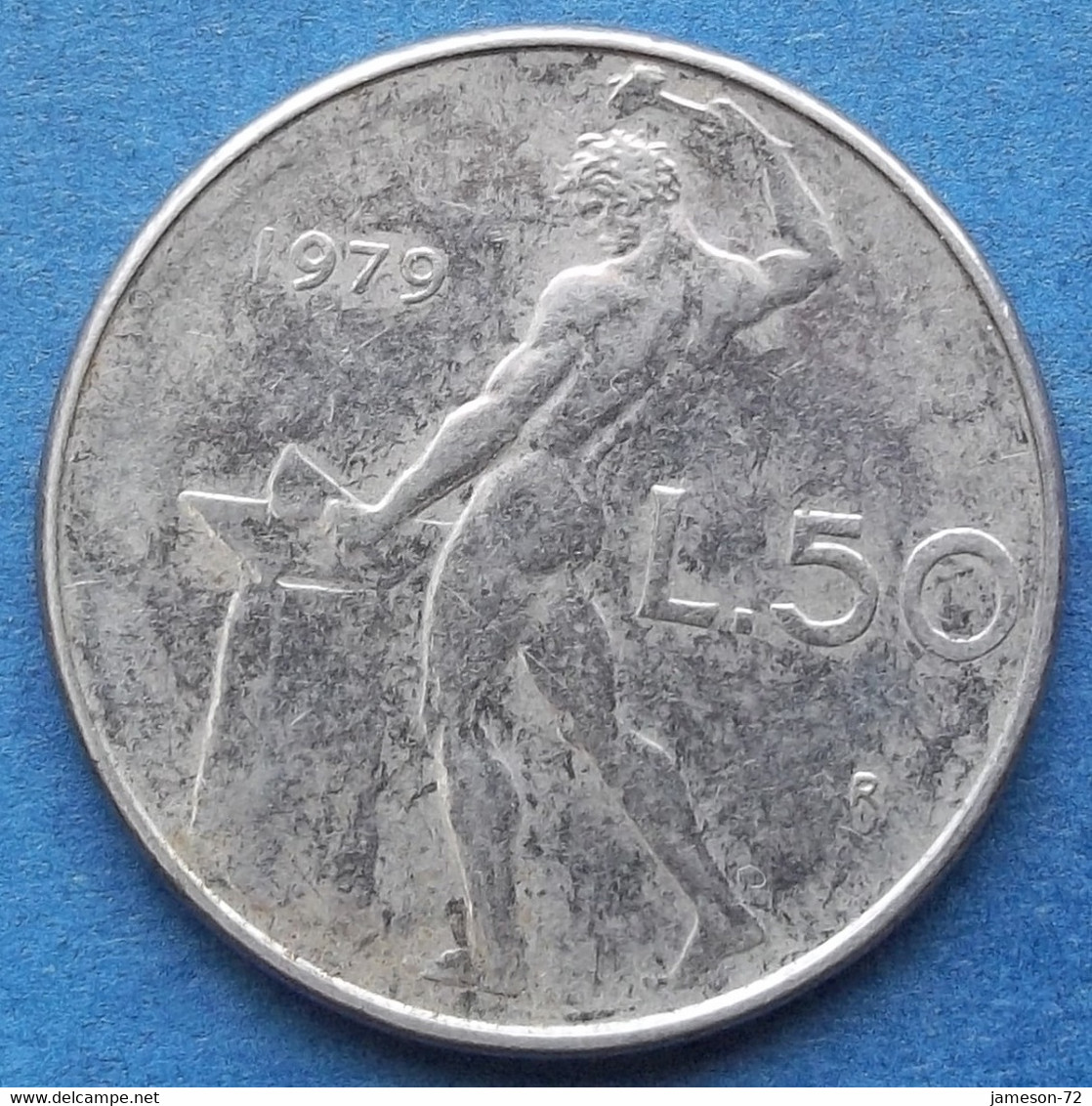 ITALY - 50 Lire 1979 R "Vulcan" KM# 95.1 Republic (1946-2001) - Edelweiss Coins - Autres & Non Classés