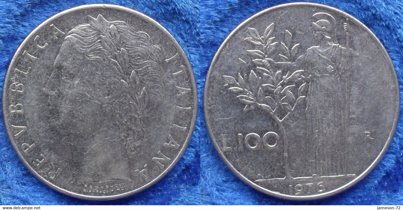 ITALY - 100 Lire 1976 R KM# 96.1 Republic Lira Coinage (1946-2001) - Edelweiss Coins - Andere & Zonder Classificatie