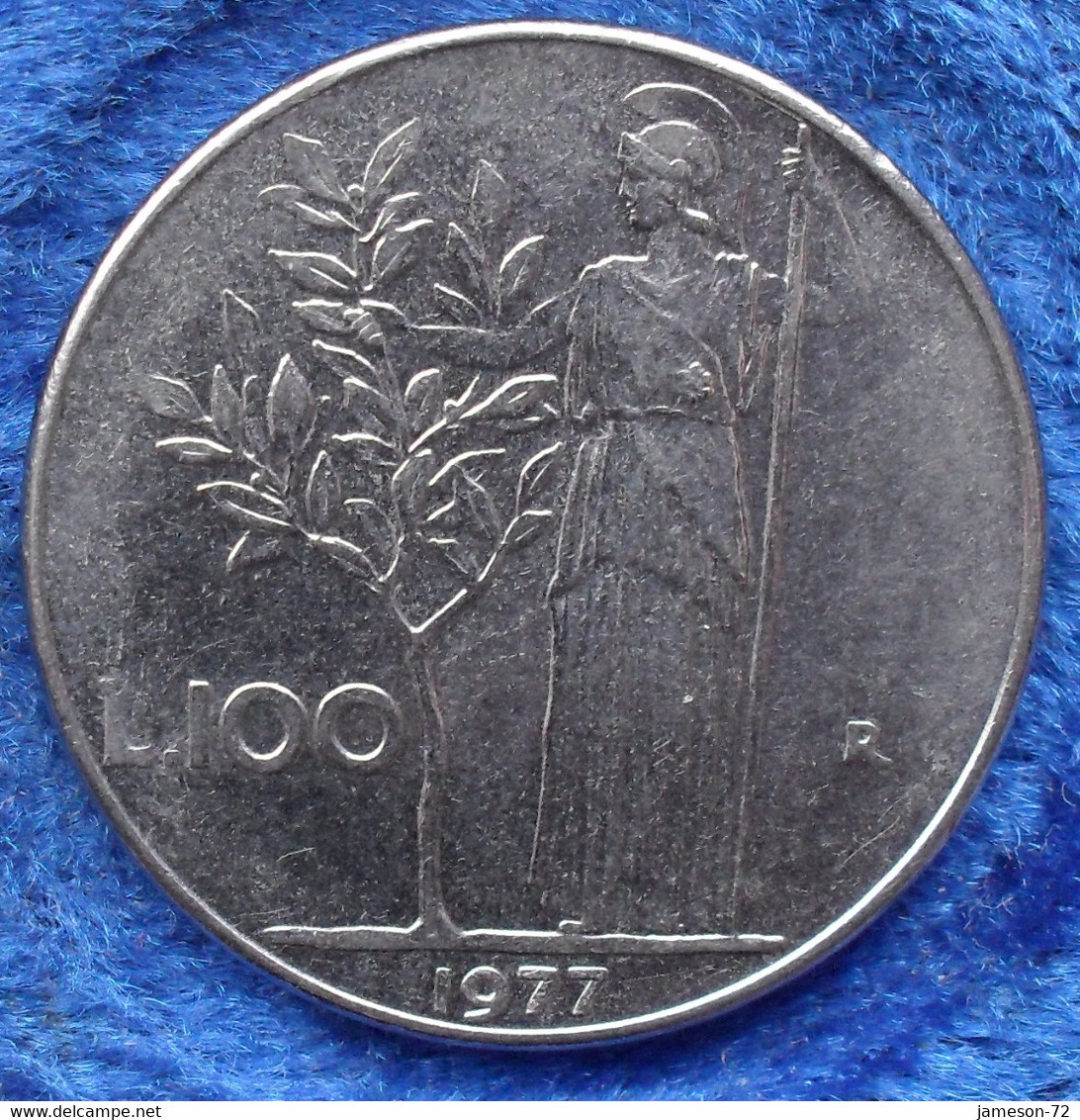 ITALY - 100 Lire 1977 R KM# 96.1 Republic Lira Coinage (1946-2001) - Edelweiss Coins - Autres & Non Classés