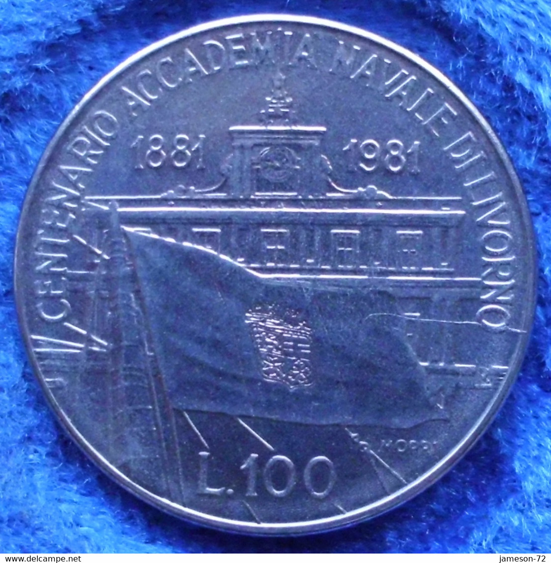 ITALY - 100 Lire 1981 R "Centennial Of Livorno Naval Academy" KM# 108 - Edelweiss Coins - Otros & Sin Clasificación