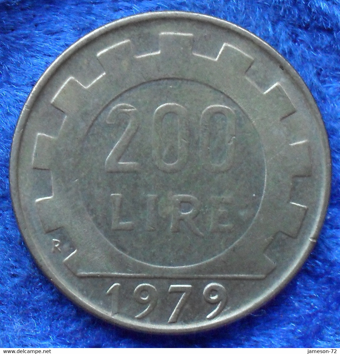 ITALY - 200 Lire 1979 R KM# 105 Republic Lira Coinage (1946-2001)  - Edelweiss Coins - Sonstige & Ohne Zuordnung