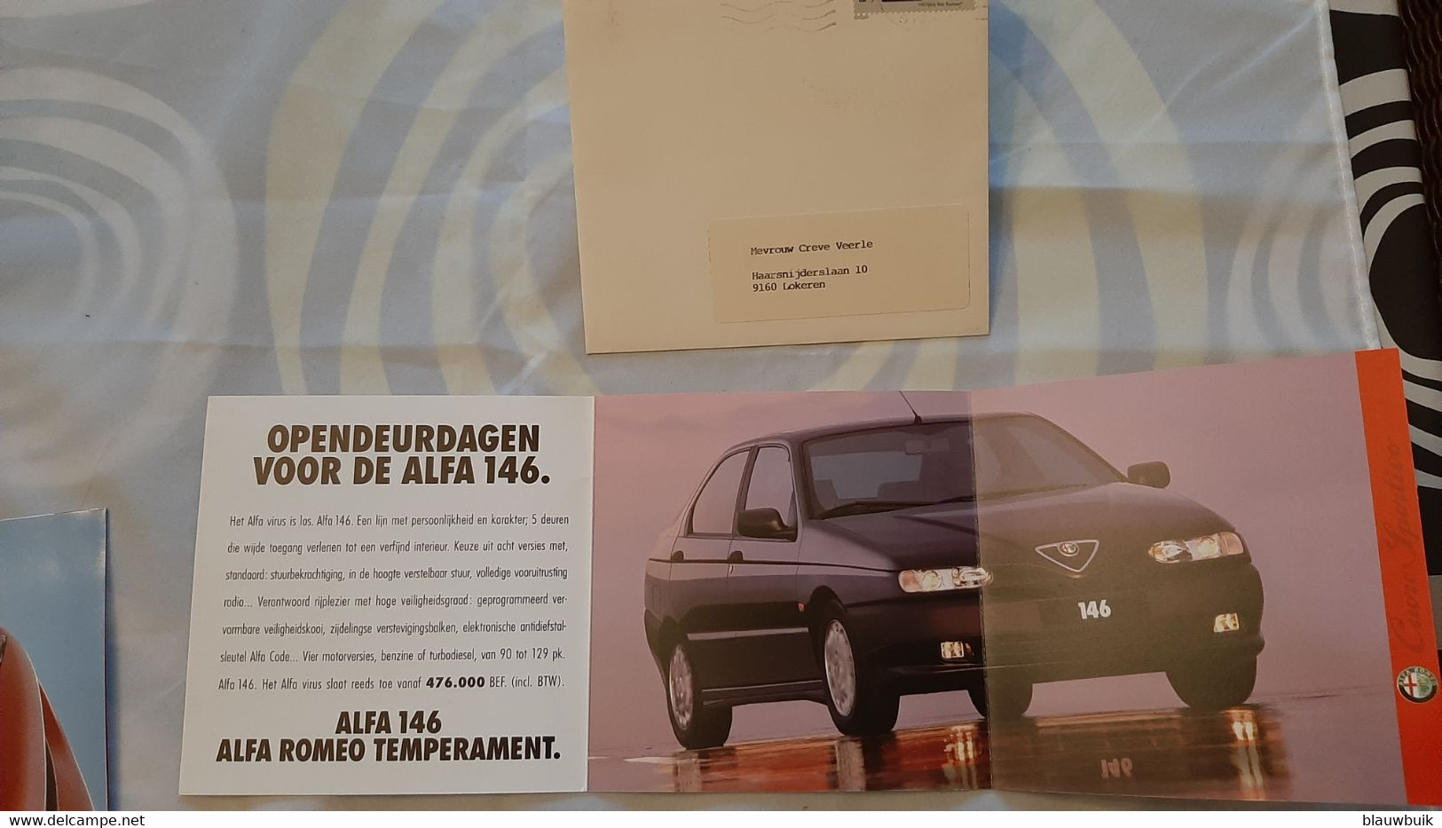 PAKKET VAN UITNODIGINGEN ALFA ROMEO Dutch