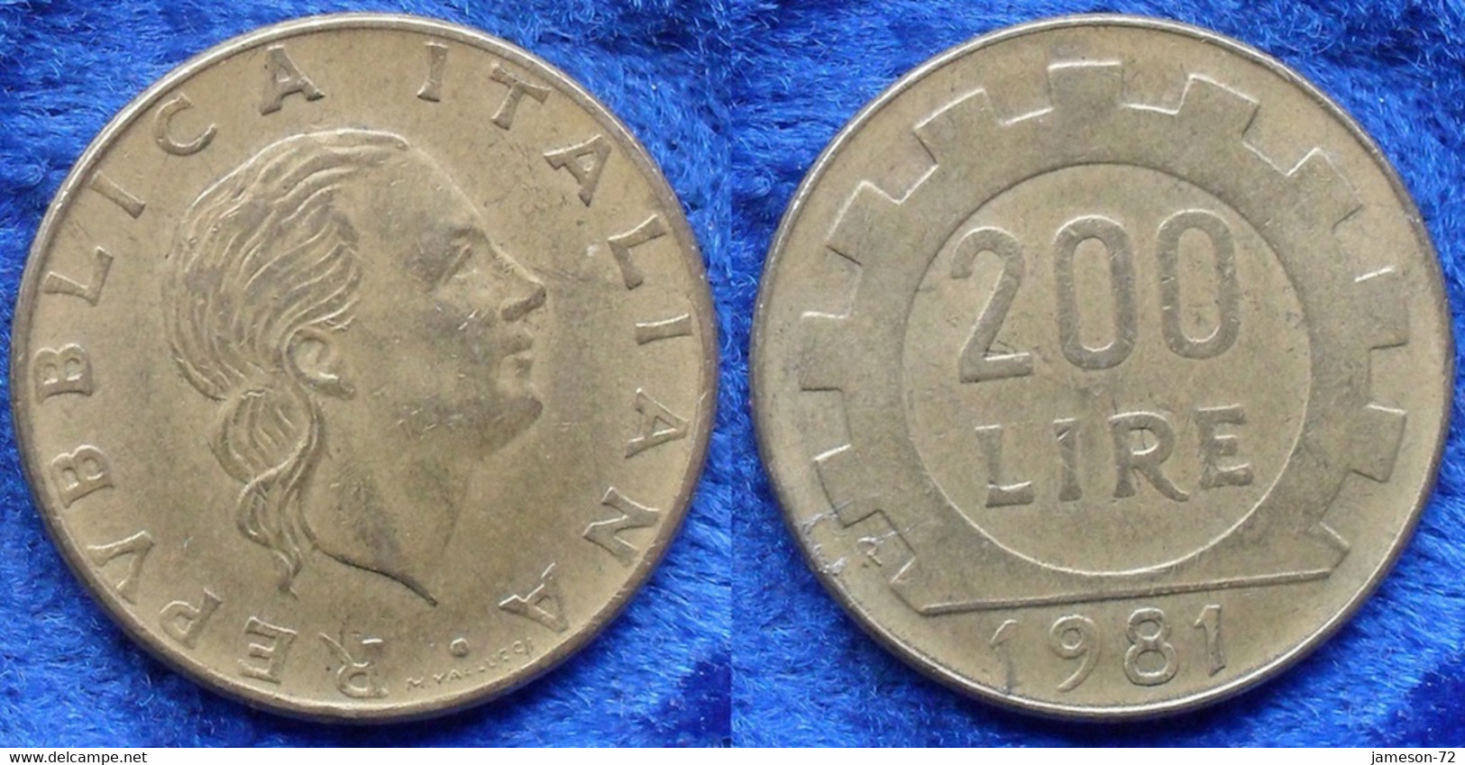 ITALY - 200 Lire 1981 R KM# 105 Republic Lira Coinage - Edelweiss Coins - Sonstige & Ohne Zuordnung