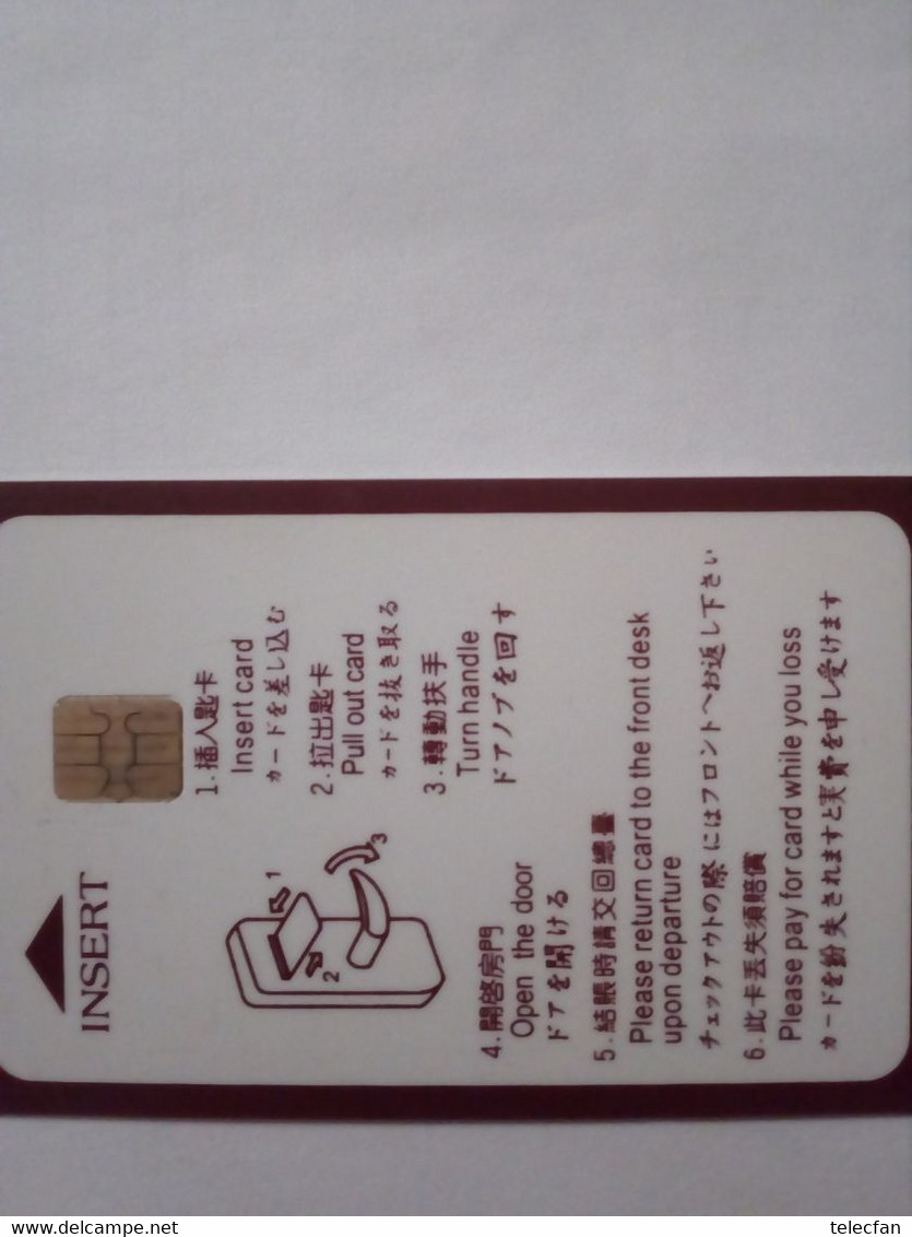 CHINE CARTE A PUCE CHIP CARD CLE HOTEL KEY NANJING GRAND HOTEL - Hotelzugangskarten