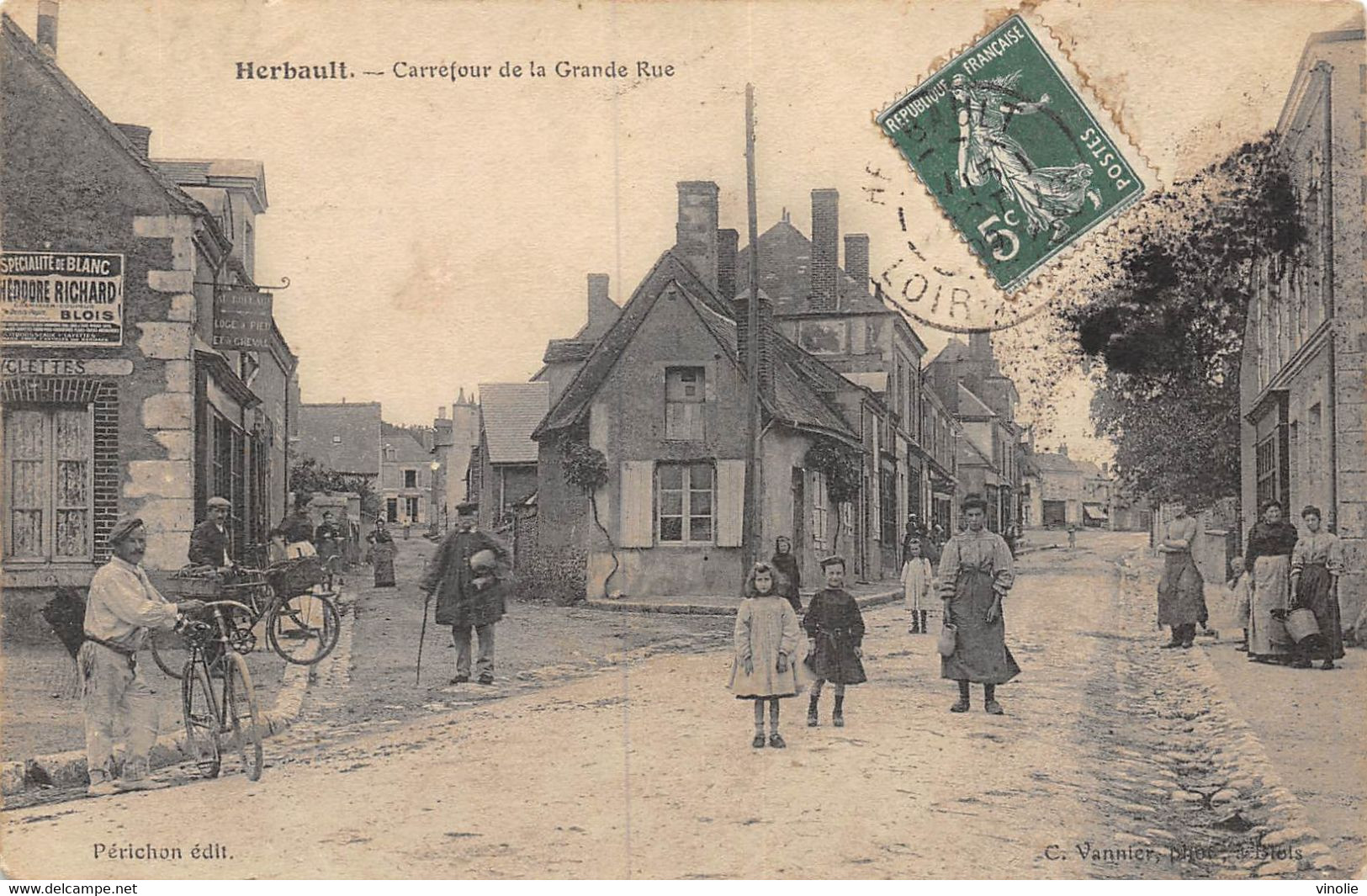 PIE-R.F-20-2430 : HERBAULT. CARREFOUR DE LA GRANDE-RUE. EDITION VANNIER - Herbault