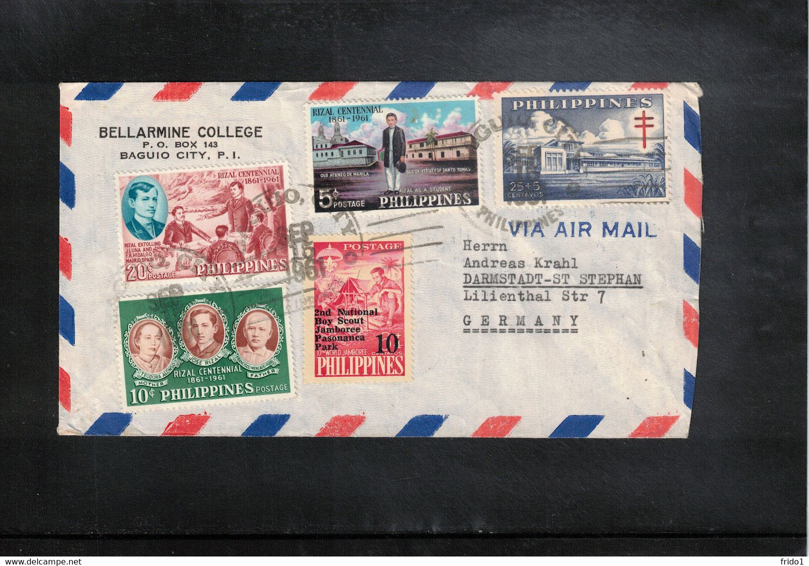 Philippines 1961 Interesting Airmail Letter - Filippijnen