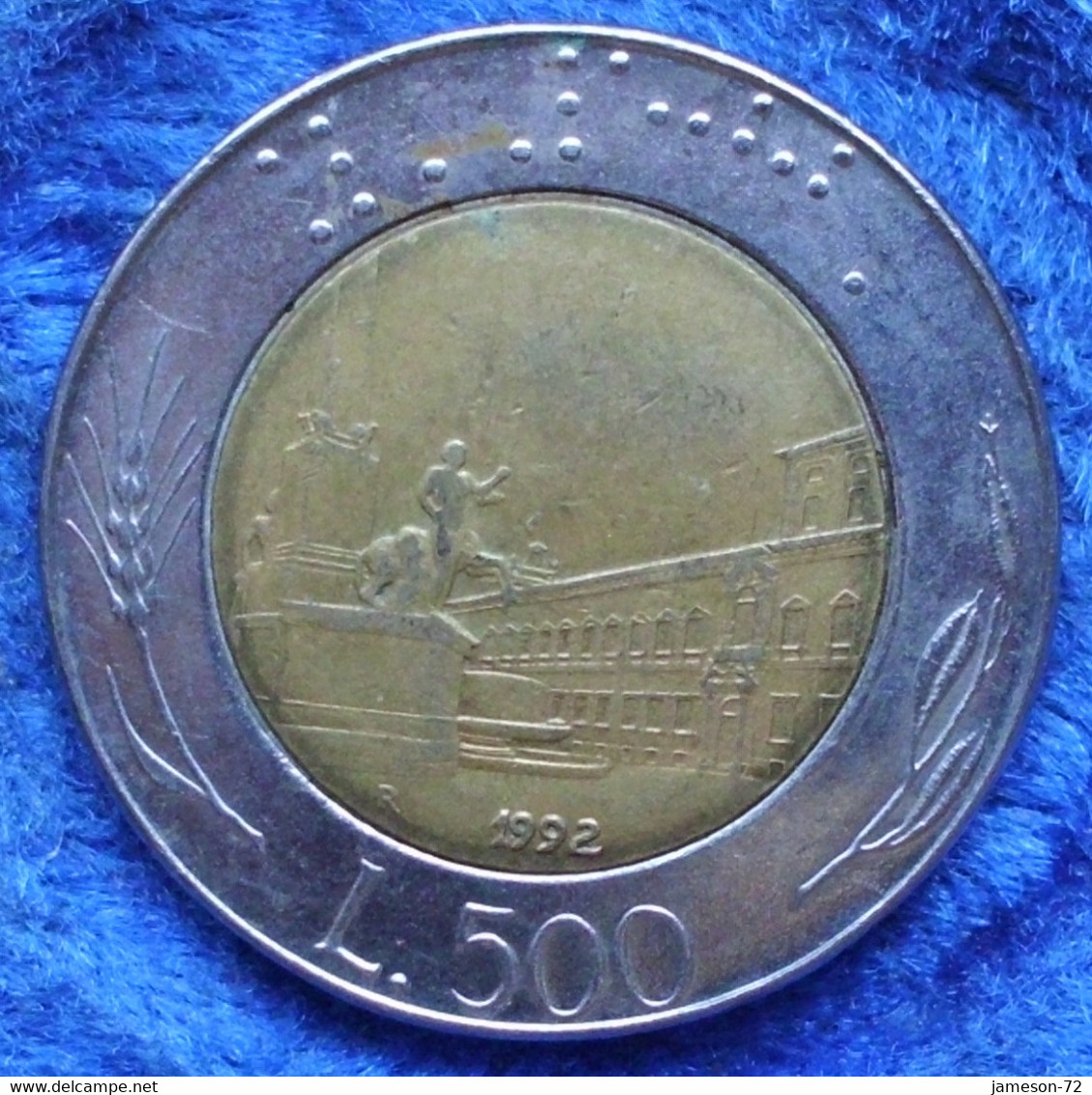ITALY - 500 Lire 1992 R Piazza Del Quirinale KM# 111 Bi-metallic - Edelweiss Coins - Sonstige & Ohne Zuordnung