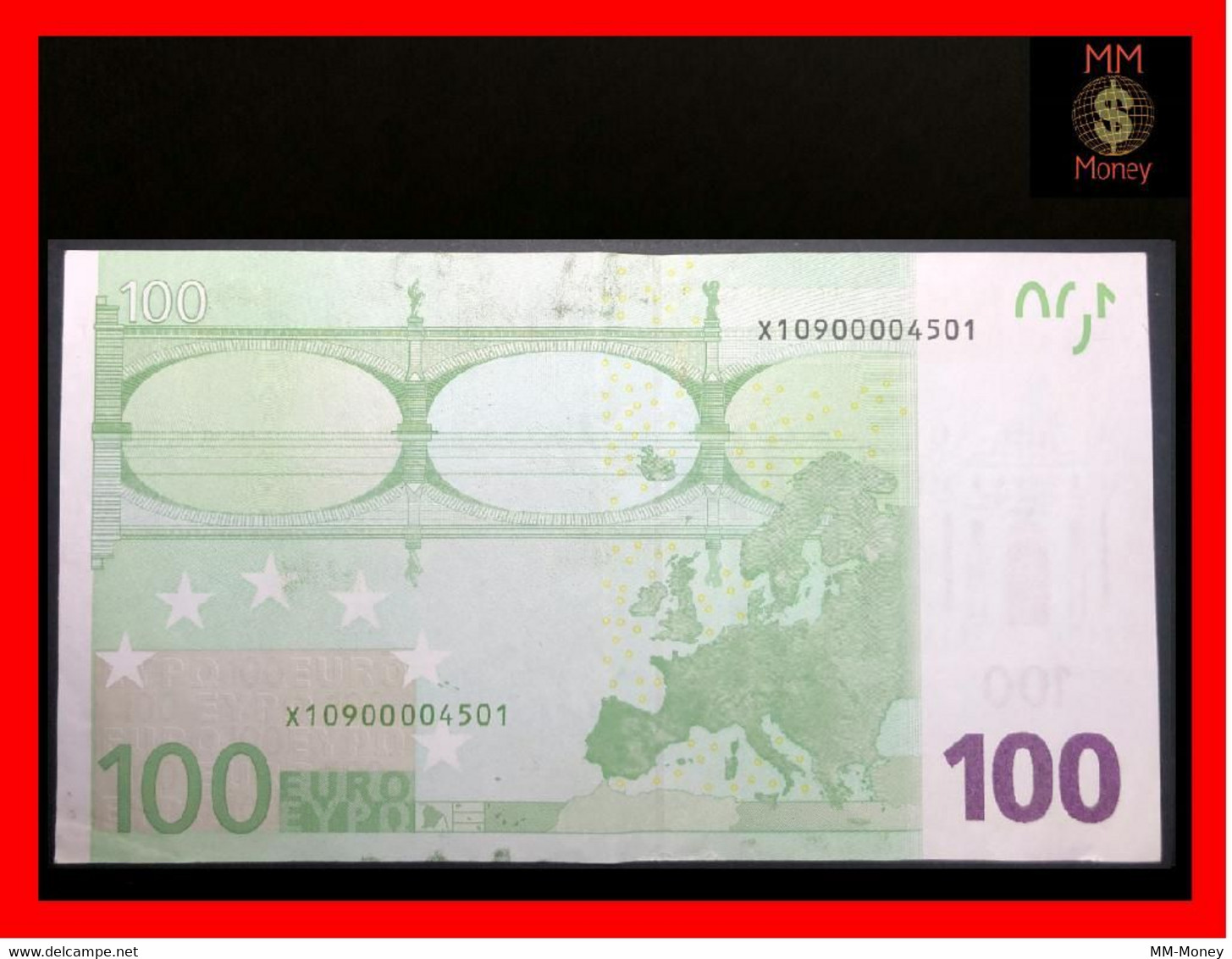EURO 100 €  2011  Germany   "X"   Signature  Draghi  Very Low Serial 00004501   ***rare***   XF     [MM-Money ] - 100 Euro