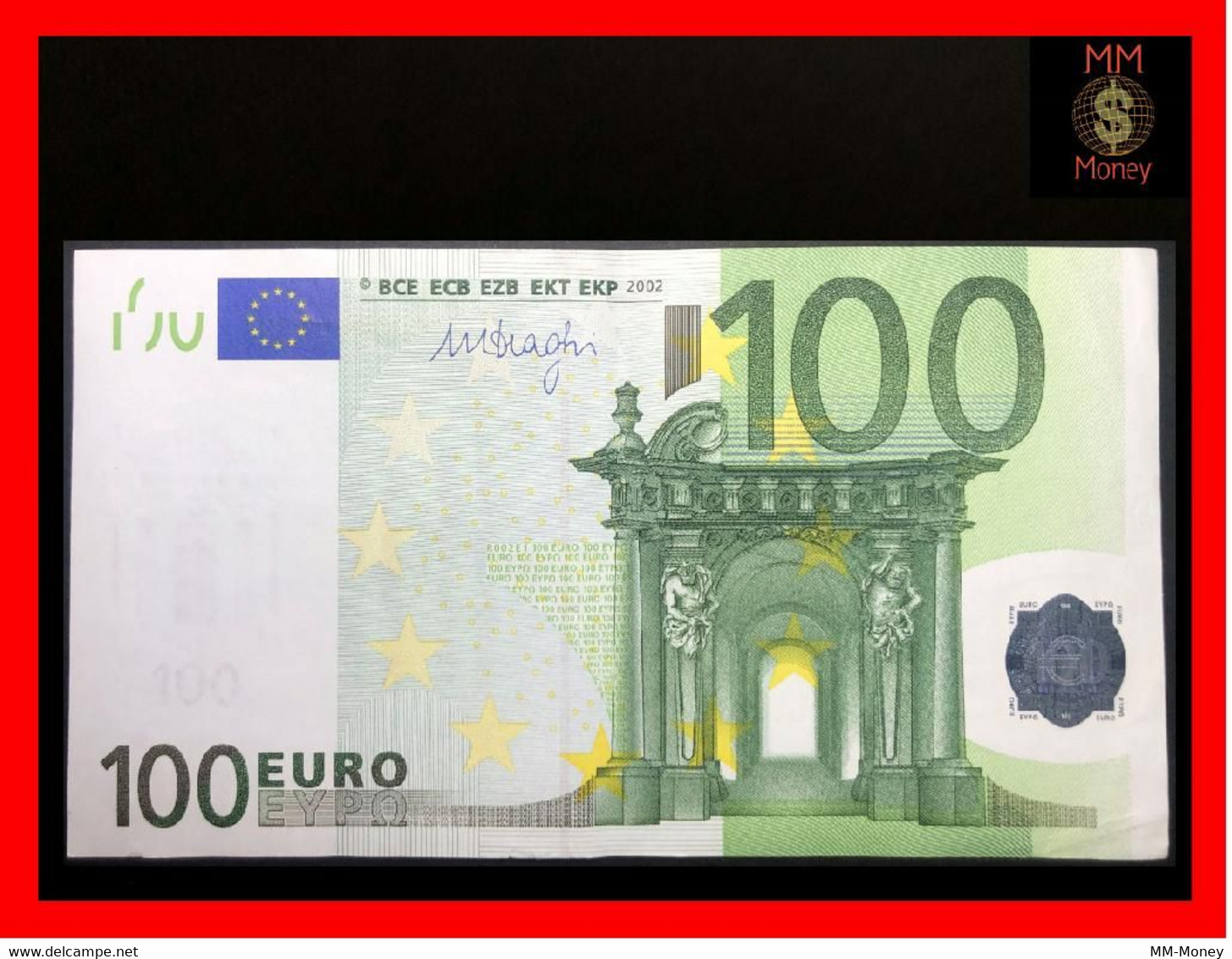 EURO 100 €  2011  Germany   "X"   Signature  Draghi  Very Low Serial 00004501   ***rare***   XF     [MM-Money ] - 100 Euro