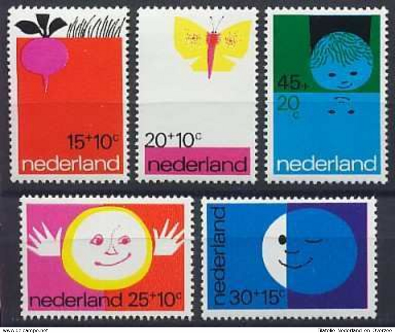 Nederland 1971 NVPH Nr 996/1000 Postfris/MNH Kinderpostzegels, Children's Stamps - Ungebraucht