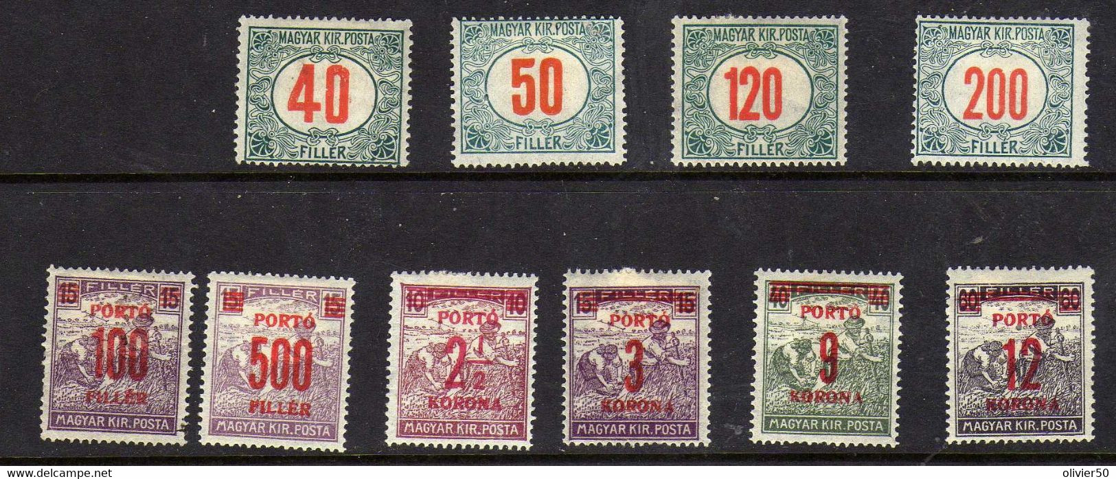 Hongrie (1915-22)  -   Timbres  Taxe   -  Neufs* - MH - Oficiales