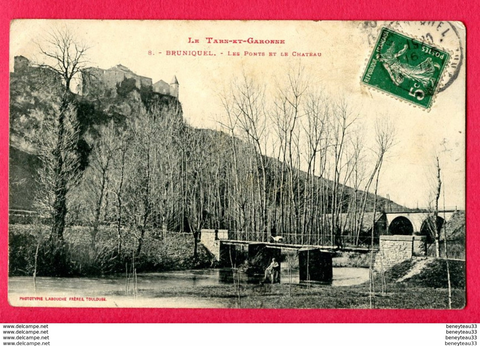 CPA (Réf : Y488) BRUNIQUEL (82 TARN-et-GARONNE) Les Ponts Et Le Château - Autres & Non Classés