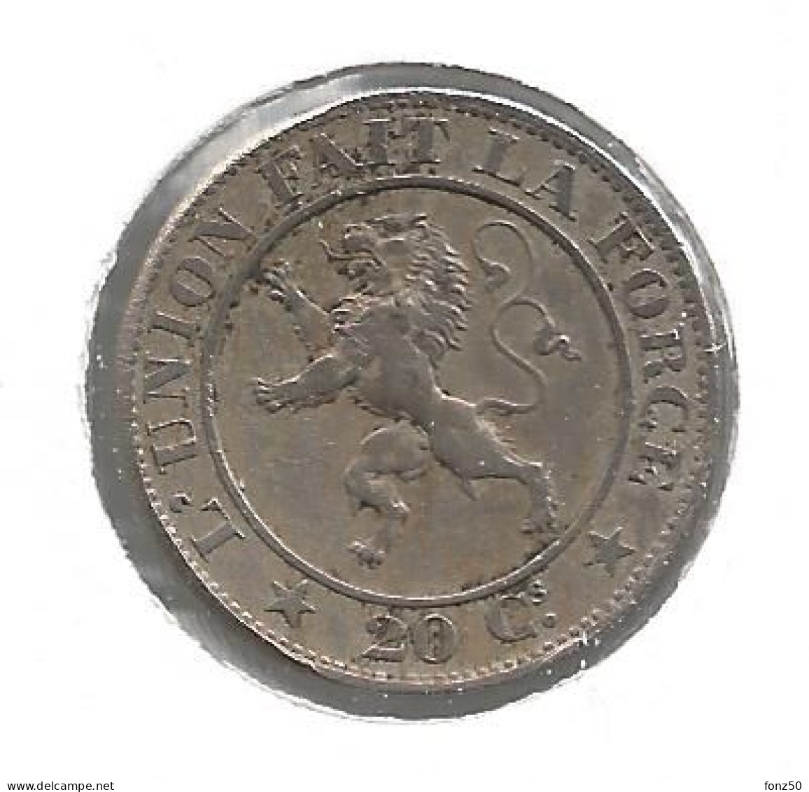 LEOPOLD I * 20 Centiem 1861 * Fraai / Z.Fraai * Nr 9864 - 20 Cent