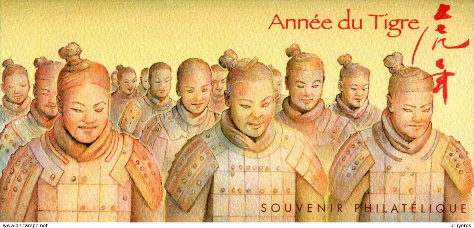 SOUVENIR PHILATELIQUE** De 2010 "Nouvel An Chinois : ANNEE DU TIGRE" Avec Son Encart Illustré (sous Blister) - Blocs Souvenir