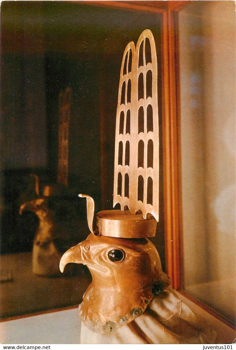 CPSM Le Musée Egyptien-Cairo-Golden Head Of Mummyfied Hawk  L85 - Musées