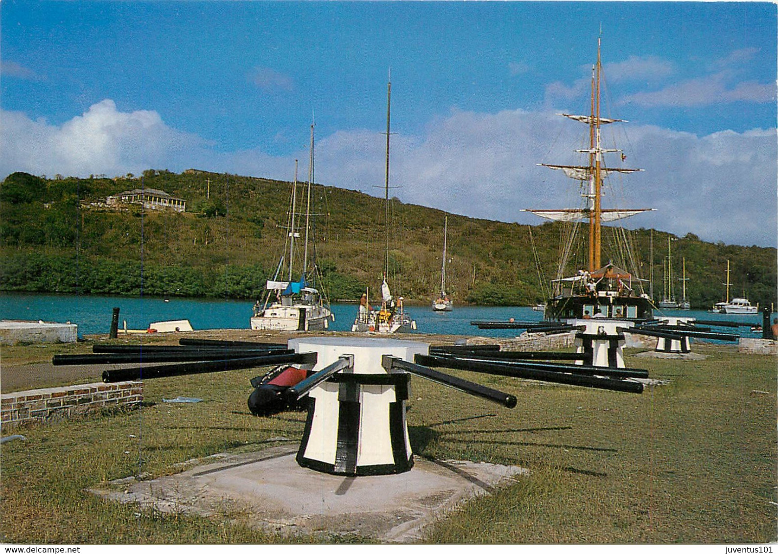 CPSM Antigua-Nelson's Dockyard Capstan At English Harbour -Voiliers  L85 - Antigua Y Barbuda