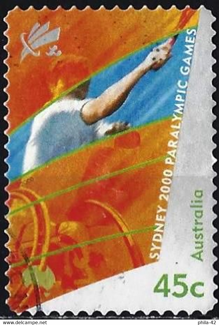 Australia 2000 - Mi 1942 - YT 1897 ( Paralympic Games : Tennis ) - Used Stamps