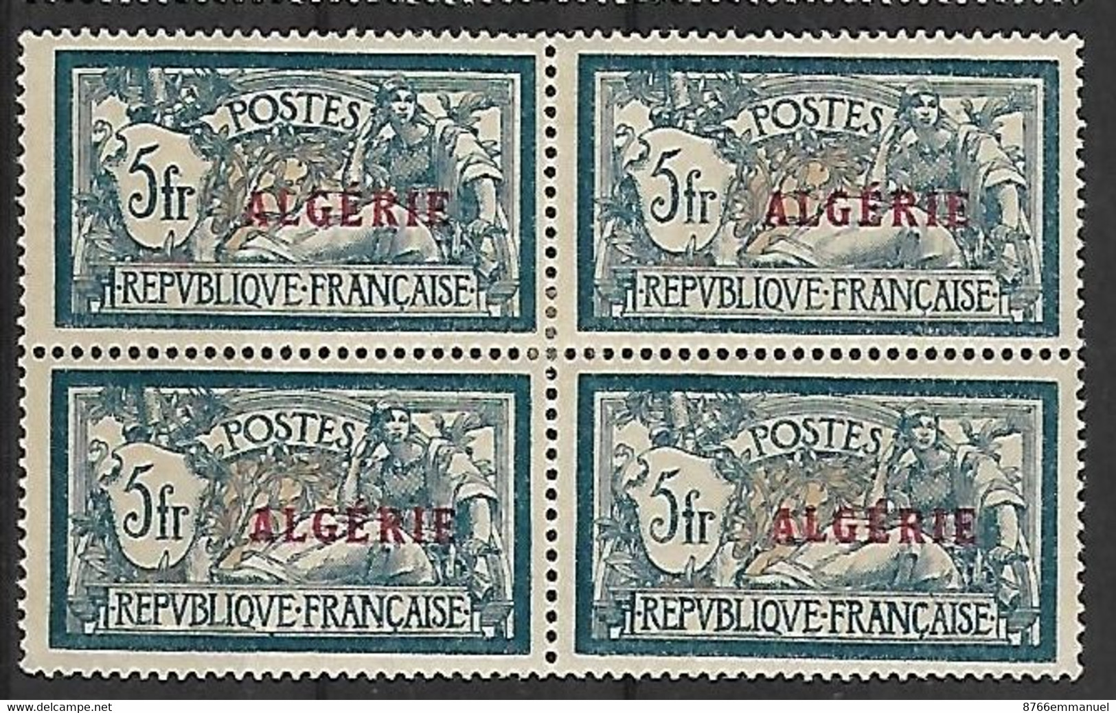 ALGERIE N°33 N*  En Bloc De 4 Timbres - Unused Stamps