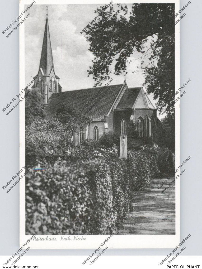 4459 UELSEN - NEUENHAUS, Partie An Der Katholischen Kirche, 1956 - Bad Bentheim