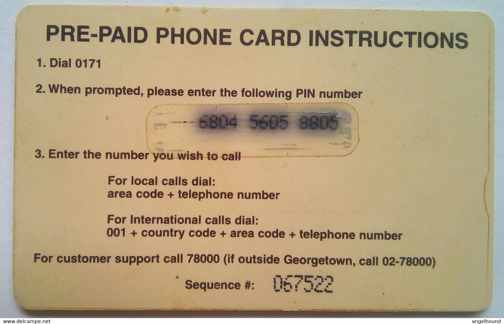 Guyana $500 Thick Card No Exp. Date - Guyana
