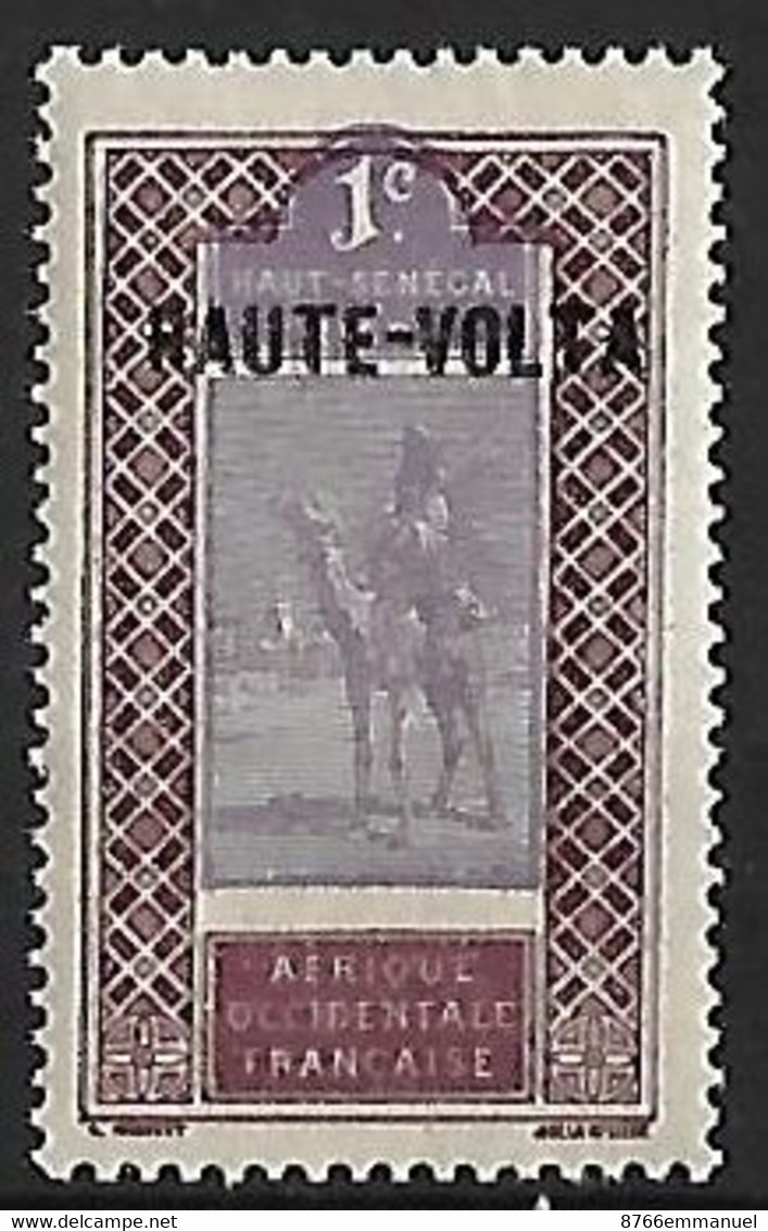 HAUTE-VOLTA N°1 N**  Variété Centre Déplacé - Unused Stamps