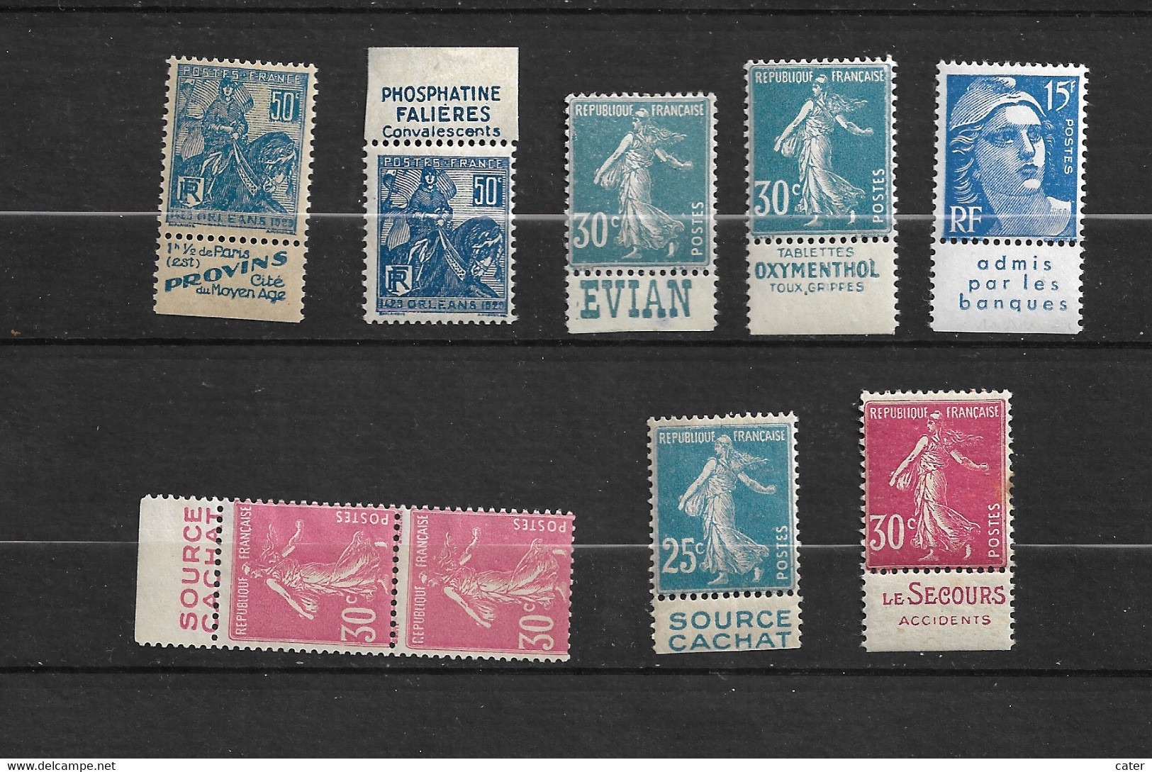 Lot Timbres Publicités Pub Neufs**/* - Andere & Zonder Classificatie