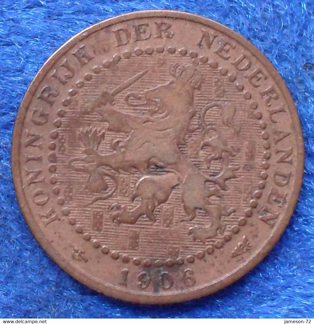 NETHERLANDS - 1 Cent 1906 KM# 132.1 WiIhemina (1890-1948) - Edelweiss Coins - Sin Clasificación