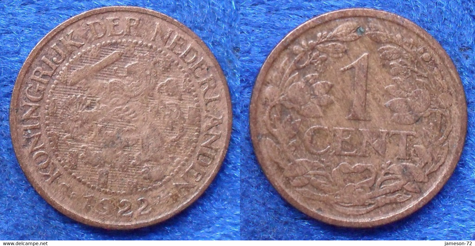 NETHERLANDS - 1 Cent 1922 KM#152 WiIhemina (1890-1948) Bronze - Edelweiss Coins - Non Classificati