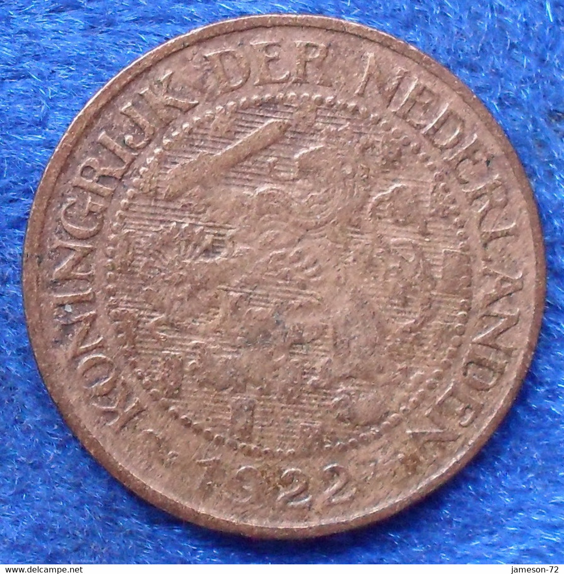 NETHERLANDS - 1 Cent 1922 KM#152 WiIhemina (1890-1948) Bronze - Edelweiss Coins - Non Classés