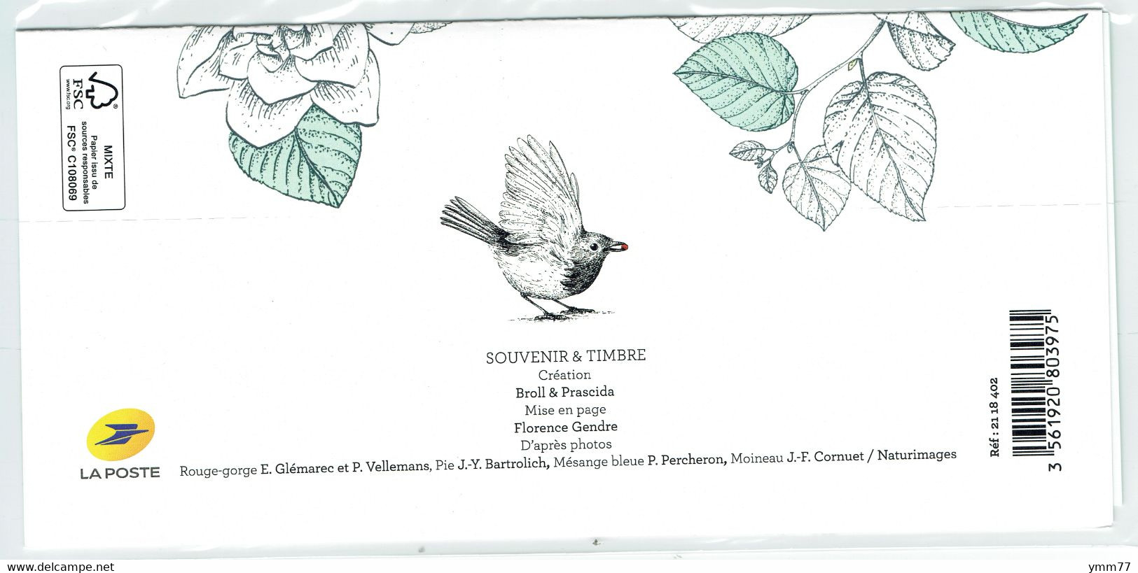 Bloc Souvenir Nature France : Oiseaux De Nos Jardins - Blocs Souvenir