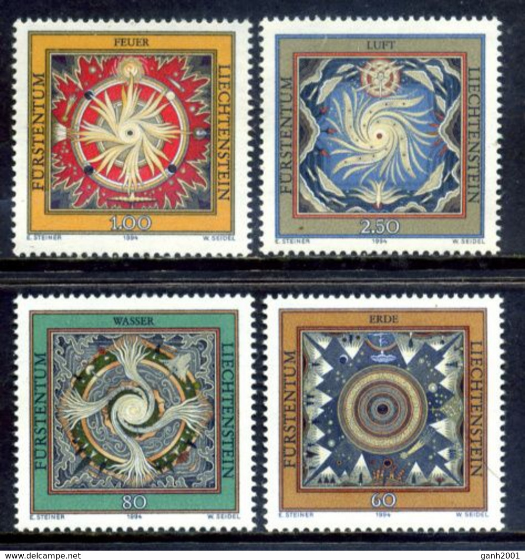 Liechtenstein 1994 / Zodiac The Four Elements MNH Zodiaco Los Cuatro Elementos Tierkreis / Hd38  5-45 - Astrology