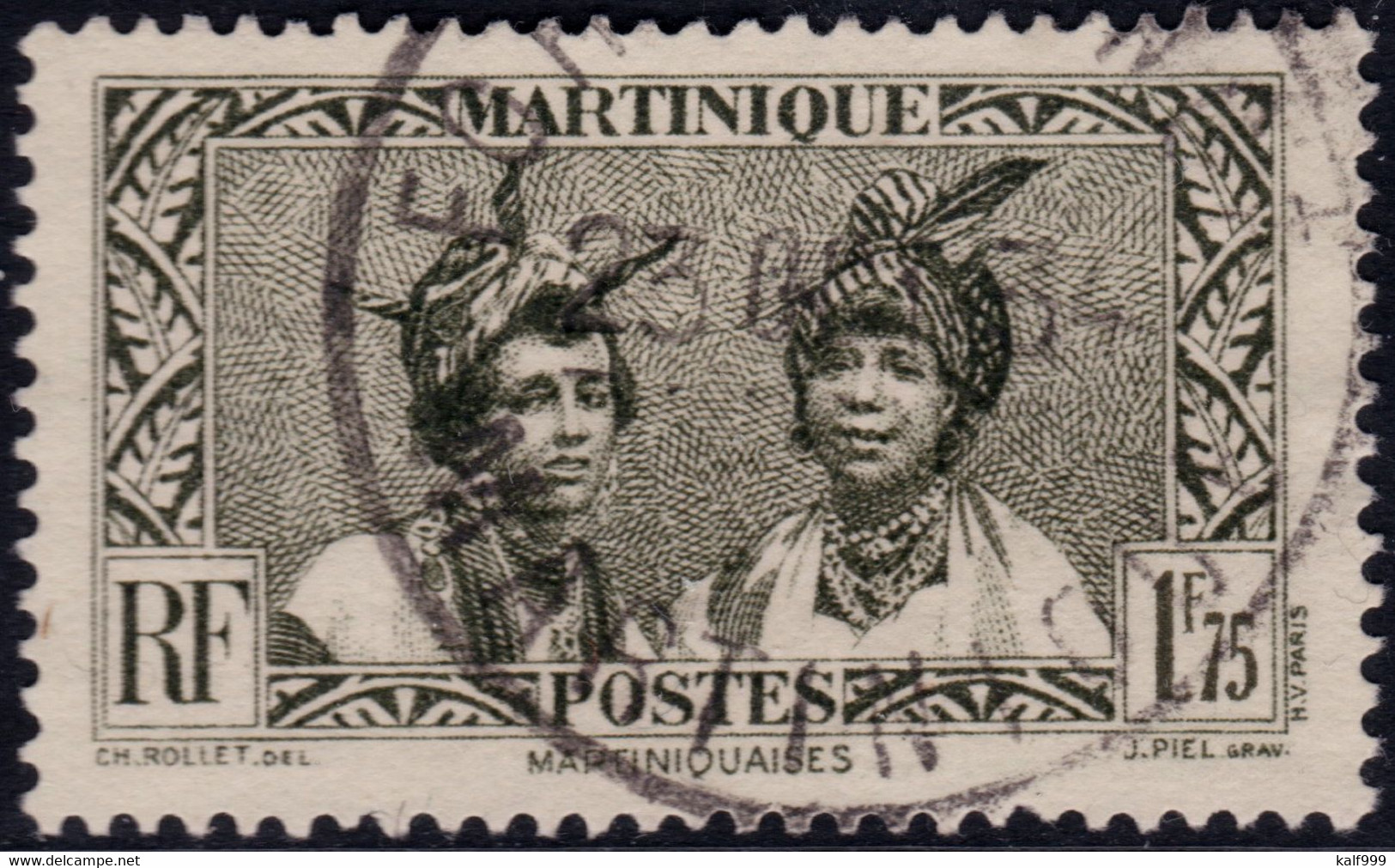 ✔️ Martinique 1939/1940 - Martiniquaises - Yv. 149A (o) - €6.25 - Used Stamps