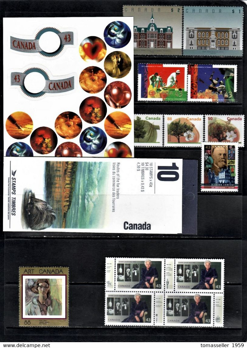 CANADA 1994  Year 10 Issues (15 St.+2 S/s+1 Book.) - Vollständige Jahrgänge